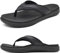 KuaiLu Flip Flops Men Sport Thong Sandals with Comfort Plantar Fasciitis Arch Support Beach Pool Slides for Men Soft Yoga Mat Cushion Size 10 Black