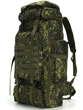 W WINTMING Hiking Backpack for Men 70L/100L Camping Backpack Military Rucksack Molle 3 Days Assault Pack for Climbing