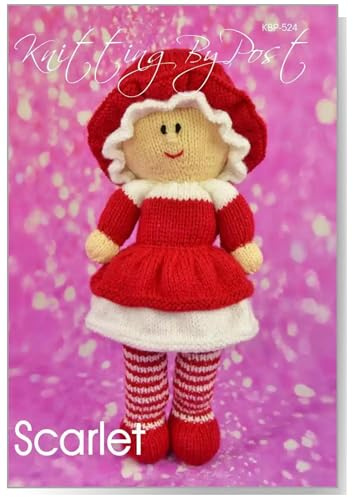 Knitting Pattern Leaflet for Scarlet The Dolly from Knitting by Post Doll Soft Toy A5 Leaflet