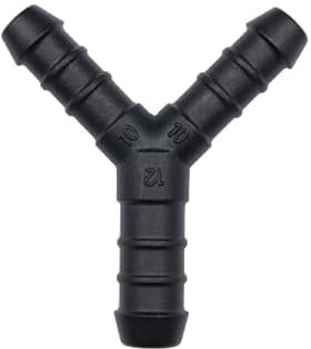 1, 2, 3, 5 oder 10 Stück Y-Schlauchverbinder reduziert 10 x 12 x 10 mm PA GF30 Y Verbinder (5)