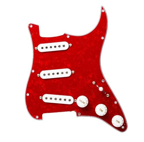 Loaded Pickguard Tonabnehmer Set Für SSS Prewired ST Loaded E-Gitarren-Schlagbrett-Tonabnehmer(E2)
