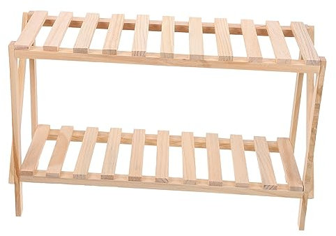 BESPORTBLE 1pezzi Multi-Layer Wooden Plant Stand for Indoor And Outdoor Use Stable Flowerpot Holder for Balcony And Garden