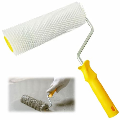 23cm Autolivellante per Pavimenti, Rullo per Pittura Resina, Rullo Pittura Usato per Pavimento Ventilazione Della Vernice Rullo Pittura con Serbatoio