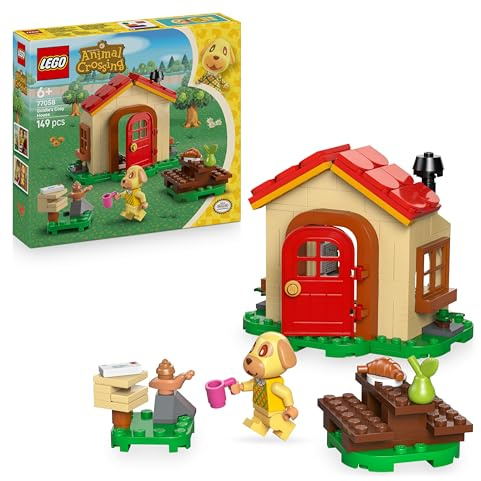 LEGO Animal Crossing - Bienchens gemütliches Haus - Spielzeug mit Minifigur, Klavier, Picknicktisch & Lebensmittel Zubehör - Spielset Gamer Geschenk für Mädchen, Jungen & Fans ab 6 Jahren - 77058