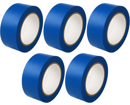 KNM TRADE Lot 5x Ruban Tissu Étanche Polypropylène Adhésif 50m | domicile, industries, allongement service, protection étendue, flexible, pratique