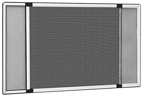 Moustiquaire Extensible pour Fenêtre, Cadre Moustiquaire Coulissant Blanc (100-193) x75 cm