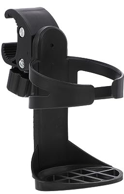 OFFIGAM Soporte para Botellas de Agua para Bicicleta y Carrito Diseño Ergonómico Instalación Color Negro Portavasos Práctico y Seguro para Uso Exteriores