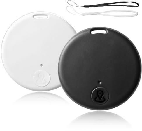 2 Pack GPS Localizador de Llaves Bluetooth 5.2, Tag Localizador, Rastreador Inteligente, Tag para Niños, Gatos, Perros, Maletas y Carteras, Compatible con Android e iOS, Alarma Sonora