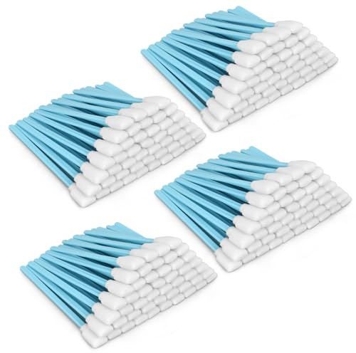 Foam Cleaning Swab Sticks, Dust-Free Cleaning Sponge Tip Swabs Printer Heads, Scanners, Camera Lenses, Chip Hard Disk Industries, Optical Lenses and Optical Equipment (200)