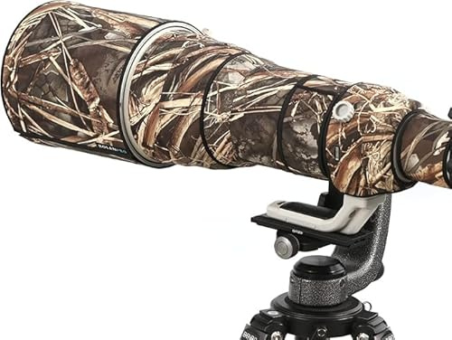ROLANPRO Copriobiettivo mimetico per Canon EF 500 mm F4 L è USM di prima generazione, custodia protettiva impermeabile #9d Grass Camo