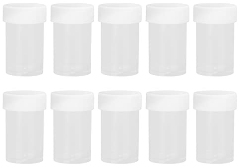 10pcs Nail Art Rangement Jar Plastique Transparent vide Mini Mini Cosmetic Food Sampon Récipient pour la poudre de lotion à thé à feuilles