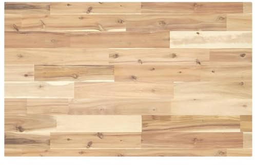 Hoopleep Piano lavabo, 160 x 50 x 4 cm, in legno di acacia massiccio, versatile, per bagno, cucina, banco da lavoro, facile da pulire, fascino rustico
