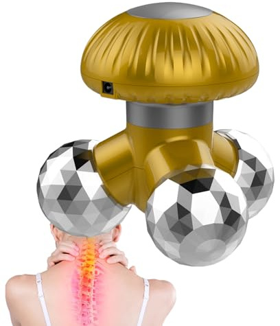 Vibrierendes Handheld Massagegerät,Mushroom Design Massagerolle,Rückenmassagegerät Handlich - für Rücken Schultern Hände Füße Nacken Erwachsene Männer und Frauen