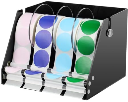de rangement d ' étiquettes d ' emballage, de rouleau d ' autocollants en acrylique pour le tri de bureau, d ' alimentation sur les tables de travail à domicile, organisateur de