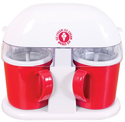 Global Gizmos Ice Cream/Sorbet Maker ~ Double Tub Cup ~ 54010, Plastic