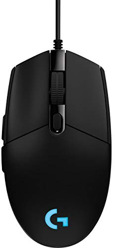 Logitech G203 Prodigy Wired Gaming Mouse, 8,000 DPI, RGB, Lightweight, 6 Programmable Buttons, On-Board Memory, Compatible with PC/Mac - Black