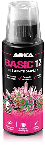 ARKA Basic 1.2-120 ml - Complementa el Sistema Basic con Elementos Esenciales, Aumenta la Variedad de Colores y la Salud de los corales en acuarios Marinos.