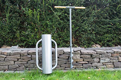 STILTREU Set zum Setzen von Pfählen: Erdbohrer und Pfahlramme