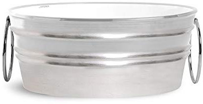 Waschbecken Aufsatzwaschbecken Horganica oval Modell Tinozza Silber satiniert