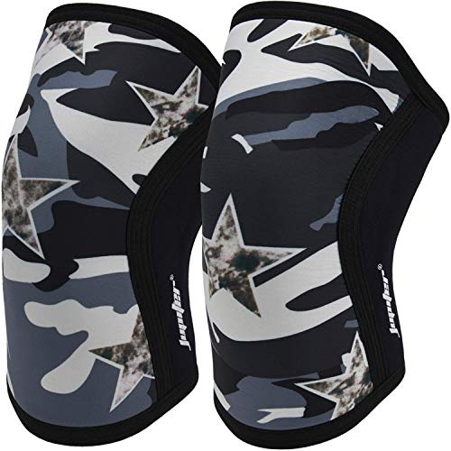 Jupiter Ginocchiere (1 Paia), 7mm Compressione Ginocchiere Braces per Squats, sollevamento pesi, Powerlifting, Cross Training per gli uomini e le donne