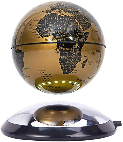 Créatif Globe Terrestre Lumineux Flottant Magnétique Levitation Globe avec pour Décorations Maison Et Lebureau,Métallique