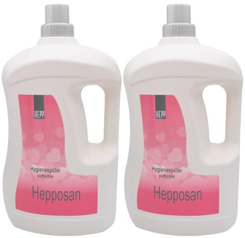 Hepp – Hepposan Hygienespüler, parfümfrei, extra stark, parfümfrei 6 Liter (2x3L)