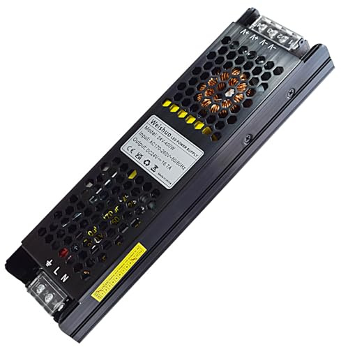 LED Trafo 24V 400W Konstante Spannung LED Trasformatore AC 220/230V auf DC 24 Volt 16.6 Ampere Schlankes Netzteil für LED-Streifen