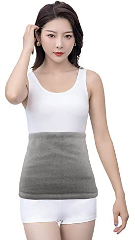 Unisex-Thermogürtel Herbst Winter Strickfleece warmer Gürtel elastischer Nierenwärmer Taillewärmer Leibwärmer Weicher Taillengürtel Extra dick Lendenwärmer Rückenwärmer Bauchwärmer für Damen Herren