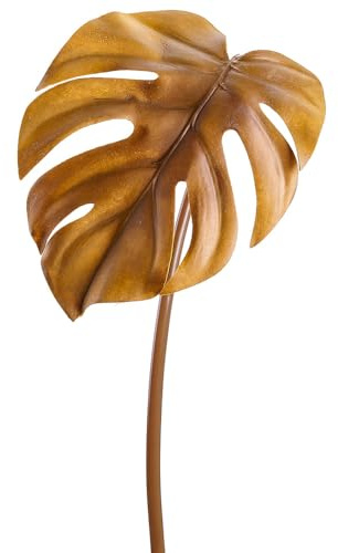 SilksAreForever 27.5 Silk Split Philodendron Monstera Leaf Stem -Mustard (Pack of 12)