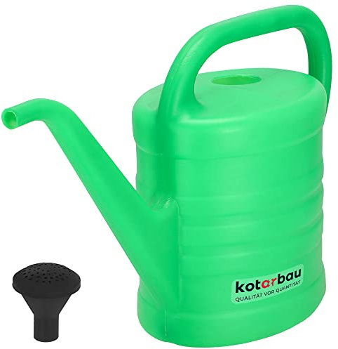 KOTARBAU® Annaffiatoio da 2,5 l, ovale, durevole, in plastica, per innaffiare fiori con irrigazione, sistema di irrigazione per interni ed esterni