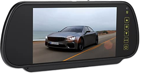 Dioche Rueckspiegel mit DC12V‑24V Rückspiegel 7 Zoll LCD Display, Rückfahrkamera für Auto Rückfahrkamera