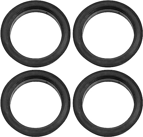 MACHSWON Zentrierringe für Radnaben, Kunststoff, Schwarz, 66,6 bis 57,1 mm, 4 Stück