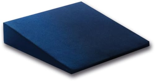 FabaCare orthopädisches Keilkissen ergonomisch geformt, Sitzkissen, Neigekissen, Haltungskissen, Aufstehkissen, Keilpolster, Wirbelsäulenkissen, Sitzunterlage-Kissen, Neigungspolster, Farbe Blau