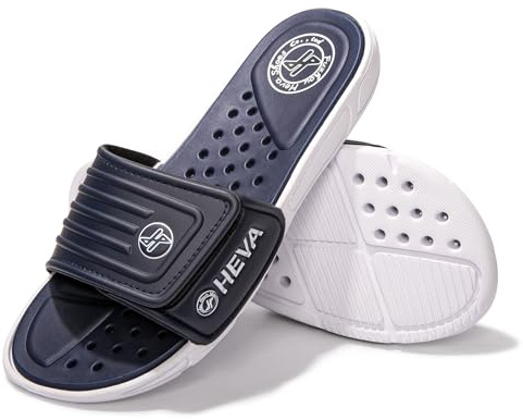 HEVA Slide Badeschuhe Herren Sommer Sandalen