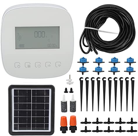 LOCADENCE Automatic Watering System, Programmable Solar Charging Wifi Smart Watering Machine for Garden, Balcony, Hanging Basket, Indoor, Outdoor