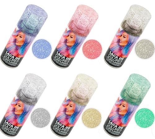 Spray laque paillettes 100 ml en plusieurs couleurs (doré)