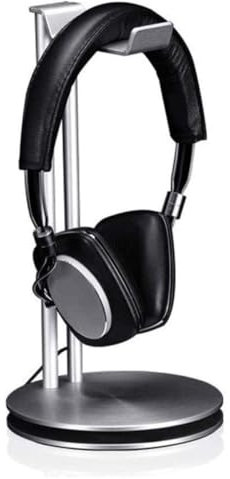 LULUMAIC Supporto per Cuffie Supporto per Cuffie Universale Supporto per Cuffie in Alluminio Supporto per Cuffie da scrivania Staffa di Supporto Supporto per Cuffie Supporto per Cuffie(Argento)
