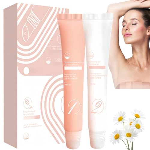 2Pcs Facial Hair Removal Cream,Facial H/air Remov/al Kit,Upper Lip Ha/ir Rem/oval,Women's Lip Hair Removal Cr/eam,Moisturizing Painless Hair Removal Cre/am,Fac/ial Hair Remover,Depilatory Cream