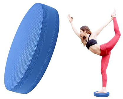 tintoke Ovale Balance Pads,tragbares Gymnastik-Trainer-Board,Rutschfest Balance Kissen Balance Board,Fitness-Übungskissen,Gymnastik Trainer Board,Geeignet für Yoga, Pilates, Gymnastik usw.(Blau)