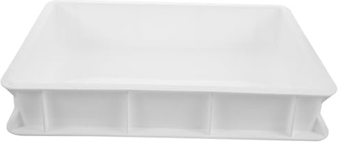 Vaguelly Contenitore Conservazione Plastica o per e Pizza in Lievitazione Impasto Efficiente Bianca senza Coperchio Design Impilabile Preparazione del Dough in Casa Pizzeria