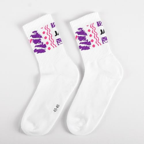 JAKO Unisex Malle Sportsocken im 2er-Pack, weiß/pink/lila/schwarz, 5 (43-46)