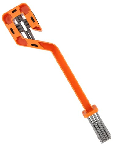 Rengöringsborste för Cykelkedjor, Kedjetvättverktyg för Cykel och Motorcykelunderhåll (Orange)