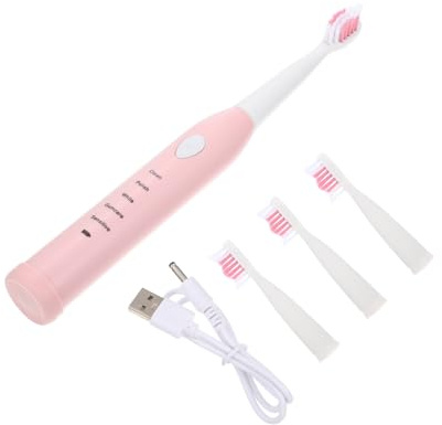 Elektrische Kinderzahnbürste Rosa, mit Weichen Borsten, USB Ladung | Abs, Automatische Reinigung, 1 Satz, für Kinder und Zahnschmelz, Sanfte Bürste