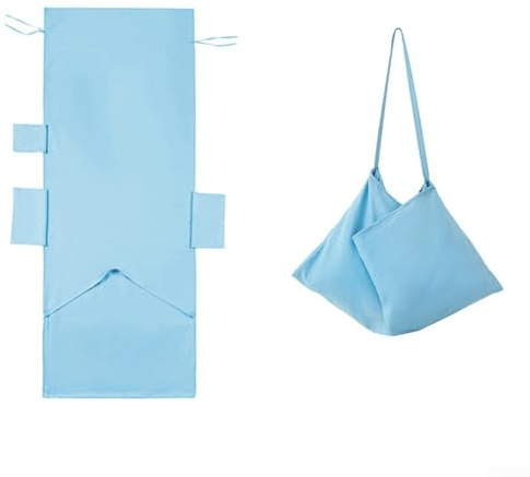 Strandkorbhülle aus weicher Mikrofaser mit Seitentaschen, schnelltrocknend und rutschfestes Design für angenehme Tage am Strand (Grün Minz)