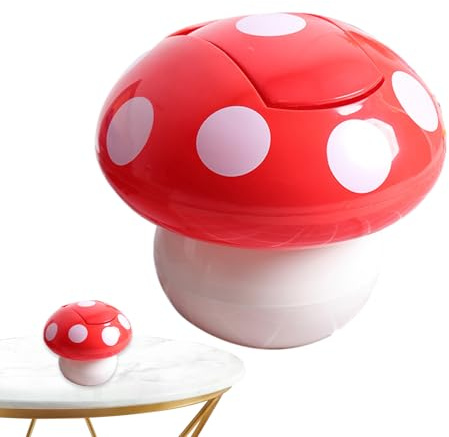 Poubelle de cuisine | Poubelle de table oscillante, poubelle en forme de champignon pour le plan de travail, seau ménager multifonction, convient pour les dortoirs d'étudiants, les voitures et les