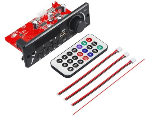 CashMuch Scheda di decodifica MP3 con uscita 2x80W, interfaccia USB, supporta cuffie, microfono, registrazione, radio FM e Bluetooth 5.0 per sistemi audio