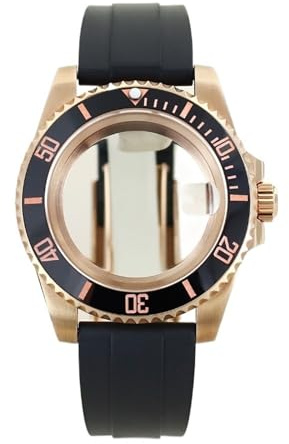 1 st 40 mm roséguld klockfodral for Eta2824 PT5000 automatisk urverk Jubilee rostfritt stål(NO.69)