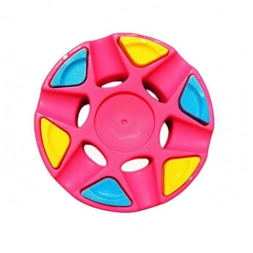 KiBcsLic Disco Perforato da Hockey Struttura Aperta Palla da Hockey Pista Doppio Lato Liscio Articolo Sportivo per Partita, Rosa