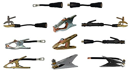 Elektrodenhalter klein mit Massekabel H01N2D & Kabelstecker (13mm Dorn) in vielen Varianten zur Auswahl 10-95 mm² 4, 5 oder 10 Meter