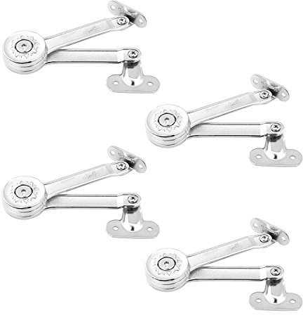 Hettich Hochklappe Klappenbeschlag Klappenstütze Premium für Klappen aus Holz und Alurahmen Klappenscharnier für Klappenhöhe 300-700mm Deckel Klappenhalter Möbelbeschläge Scharniere 4 Stücke